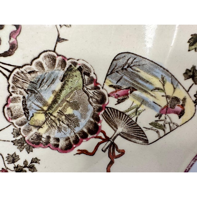 Antique Conway Transferware Plate, P.B. & S. 1880 For Sale - Image 4 of 8