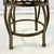 1990s Vintage Boho Chic Traditional Swivel Counter Stool With Linen Tweed Cushion For Sale - Image 14 of 17