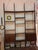 Wooden Floor-to-Ceiling Bookcase with Brass Ends, 1950s For Sale - Image 10 of 11