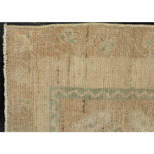 Early 21st Century Turkish Mini Rug Oriental Hand Knotted Vintage Rug 1'8" x 3'10" #21174 For Sale - Image 5 of 8