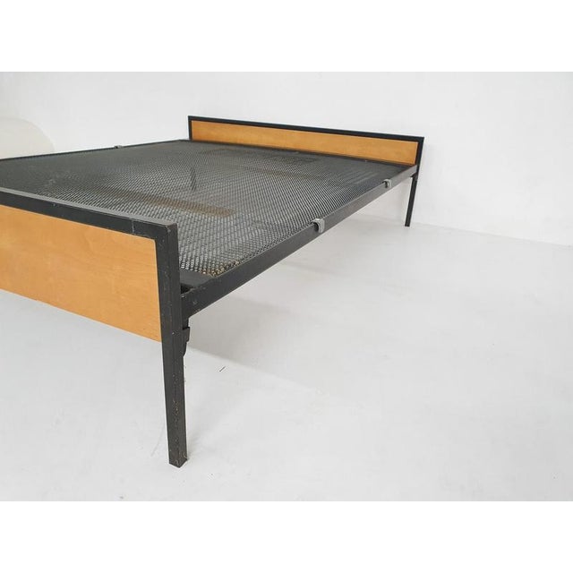 1950s Birch and Metal Bed by Cees Braakman for Pastoe, 1950s For Sale - Image 5 of 14