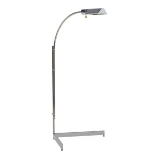 Mid-Century Adjustable Chrome Floor Lamp After Cedric Hartman Marked "J" For Sale