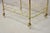 Vintage Mid Century Modern Gold Metal 2 Tier Rolling Bar Tea Cart Server For Sale - Image 12 of 12