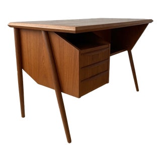 Teak Desk by Gunnar Nielsen for Tibergaard, 1960s For Sale
