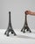 French Provincial Metal Eiffel Tower Decoration, a Pair For Sale - Image 3 of 9