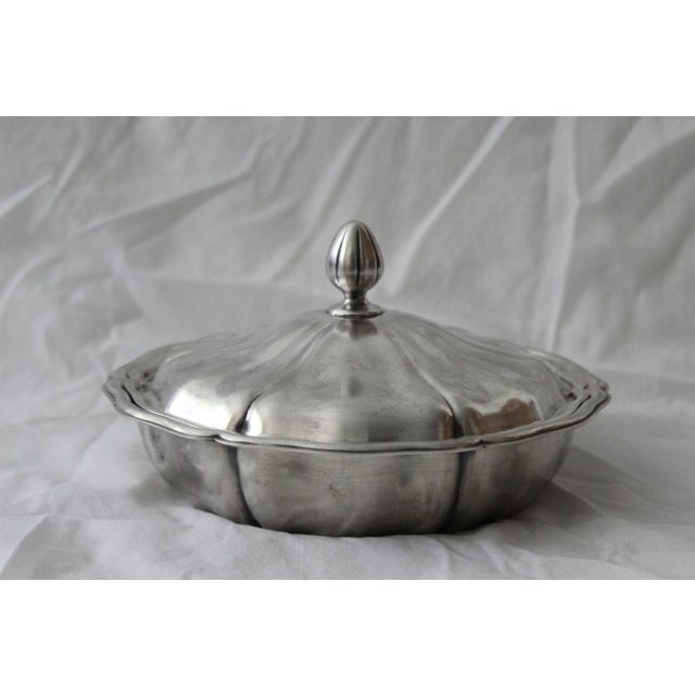 Silver Serving Dish with Lid, 1920s For Sale - Image 6 of 16