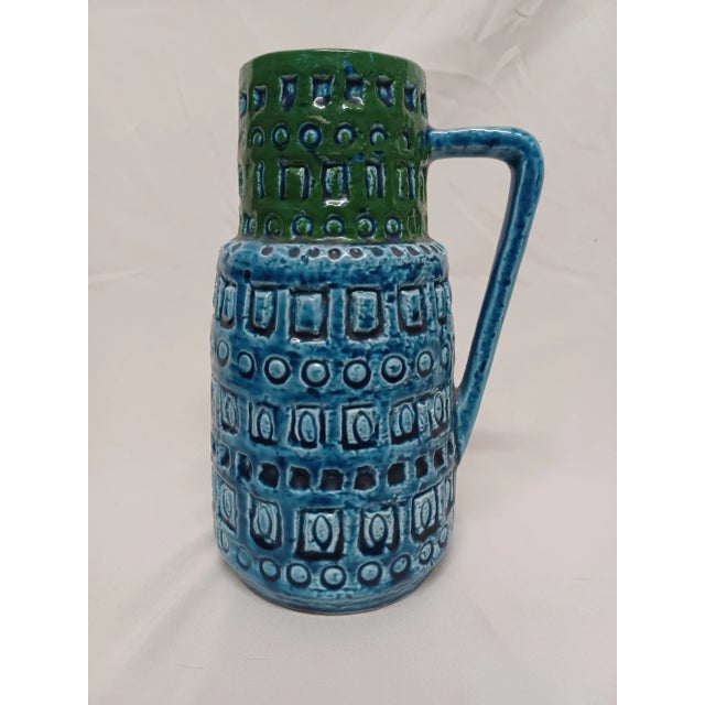 Vintage West Germany Scheurich 416-26 / Bitossi Style Vase For Sale - Image 10 of 12