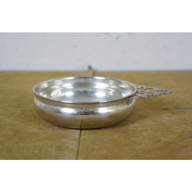 Antique Towle Sterling Silver Engraved Porringer Bowl Cup For Sale - Image 6 of 12
