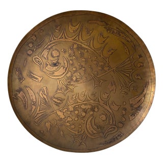 Scandinavian Wall Plate with Two Fishes by Björn Wiinblad, 1960s For Sale