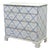 Vintage Rustic English Pine Five Drawer Dresser With Distress Painted and Stenciled Surface For Sale