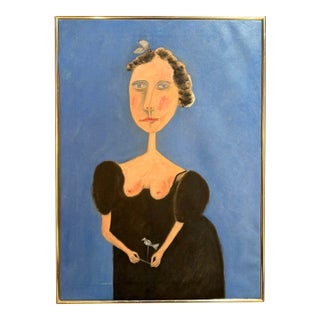 1970s Oil Painting by Benjamin Levy For Sale