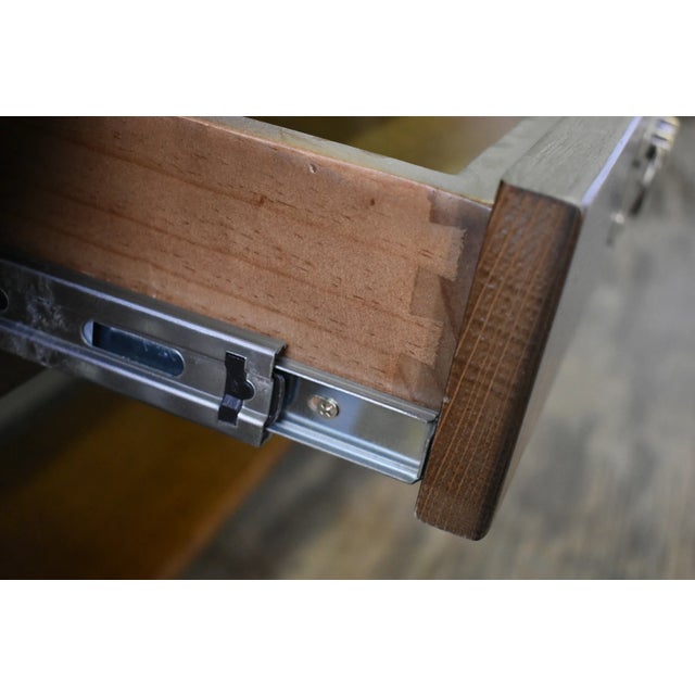 Wood Crafters and Weavers Mission 1 Drawer Crofter Style Console Table - Walnut Stain For Sale - Image 7 of 8