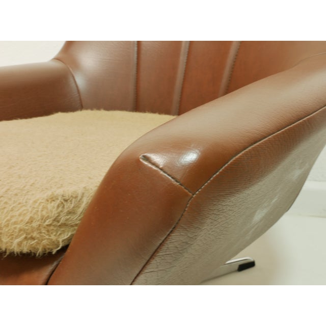 Metal Mid-Century Swivel Chair, 1970s For Sale - Image 7 of 12