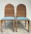 Vintage High Back Rattan Dining Chairs With Tall Arched Backs – Hollywood Regency Coastal, a Pair For Sale - Image 4 of 9