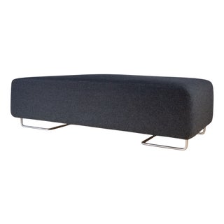 Minimalist Lowland Ottoman with Steel Base by Patricia Urquiola for Moroso, Italy, 2000s For Sale