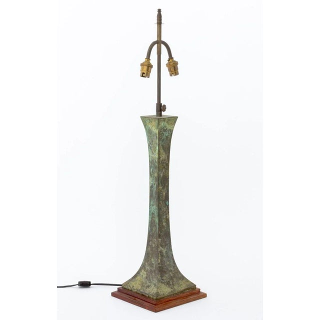 Verdigris Stewart Ross James Verdigris Bronze Table Lamp For Sale - Image 8 of 8
