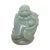 Figurative Green Jade Pendant Happy Buddha, Laughing Buddha Figure For Sale - Image 3 of 6