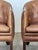 1980s Mid-Century Modern Danish Leather Club Chairs from Wiels Møbler, 1985, Set of 2 For Sale - Image 5 of 11