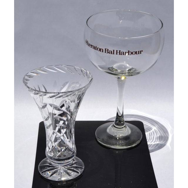 1970s Waterford Brilliant Cut Crystal Heavy Vase Star Base For Sale - Image 12 of 12