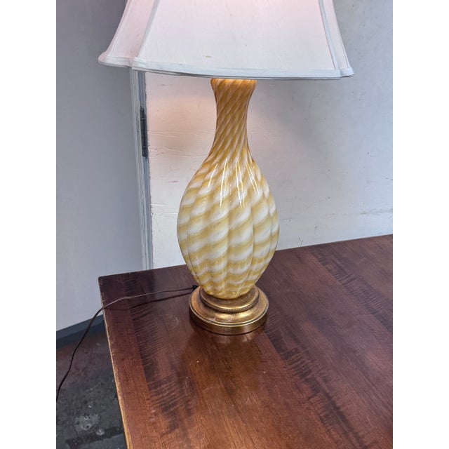 Fornasa De Murano a l'Insegna Del Moreto Late 20th Century Murano Table Lamp For Sale - Image 9 of 12