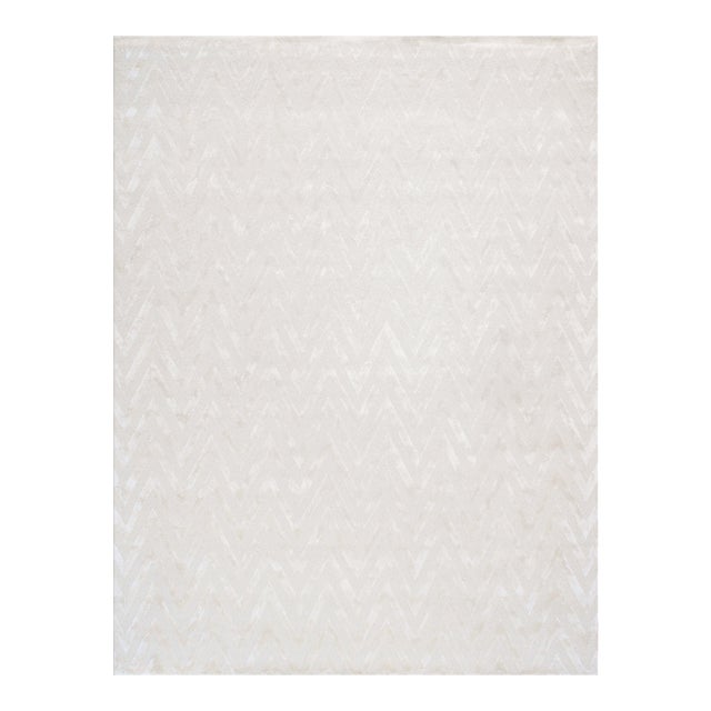 Pasargad Home Edgy Ivory Area Rug, 8' 9'' X 11' 9'' For Sale