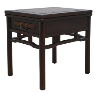 Vintage Rosewood Chinese 1 Drawer Occasional Table For Sale