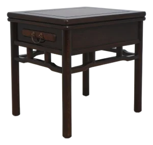 Vintage Rosewood Chinese 1 Drawer Occasional Table
