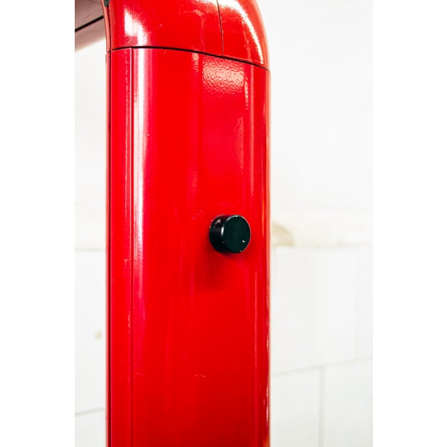 1970s Vintage Halogen and Neon Cast Aluminum Lamp, 1970s For Sale - Image 5 of 9