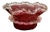 Antique Victorian Quality Cranberry Glass Bowl, 1860 For Sale