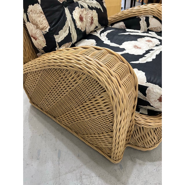 Century Furniture Late 20th Century Wicker Steamer Chair by Jay Spectre for Century For Sale - Image 4 of 10