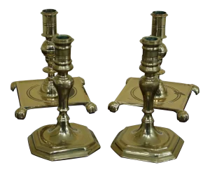 Two Virginia Metalcrafters Colonial Williamsburg Brass Sconces - Set of 4
