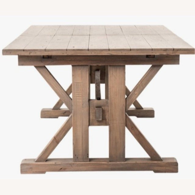 Farmhouse La Pergola Extension Dining Table For Sale - Image 3 of 5