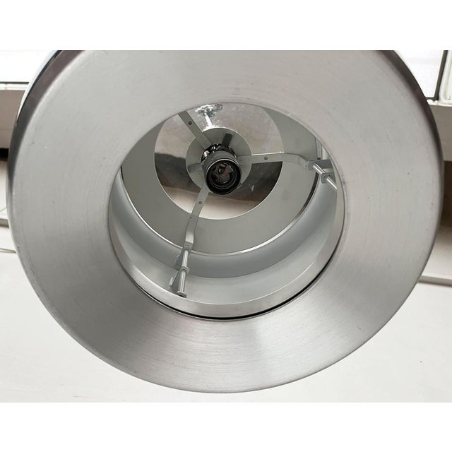 Mid-Century German Space Age Aluminum and Glass Globe Pendant Lamp from Doria, 1960s For Sale - Image 10 of 18