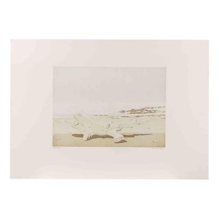 Gino Guida, Seaside, Etching, 1980s For Sale