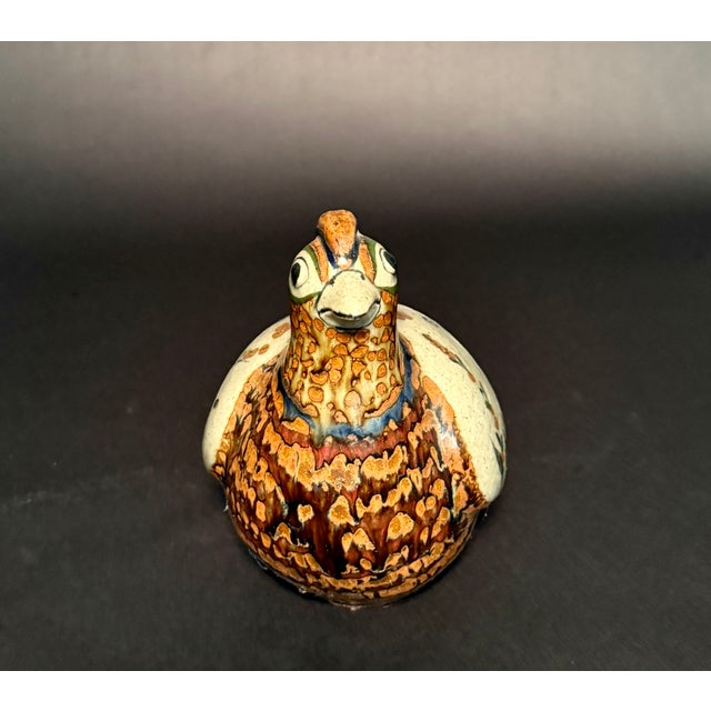 Ceramic Set of Two Jorge Wilmot Ceramic Quail, Tonalá, Mexico For Sale - Image 7 of 9