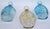 Mid-20th Century American Blown Glass Flasks Decanter Bottles Friendship Horn of Plenty Blue Amber - Set of 3 For Sale - Image 16 of 18