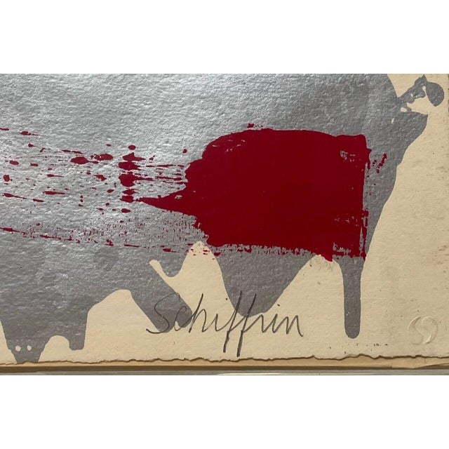 Original Herbert Schiffrin Lyrical Abstraction Signed Expressionism Lithograph For Sale In Boston - Image 6 of 12