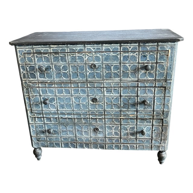 Antique Italian Chest of Drawers in Painted Walnut For Sale