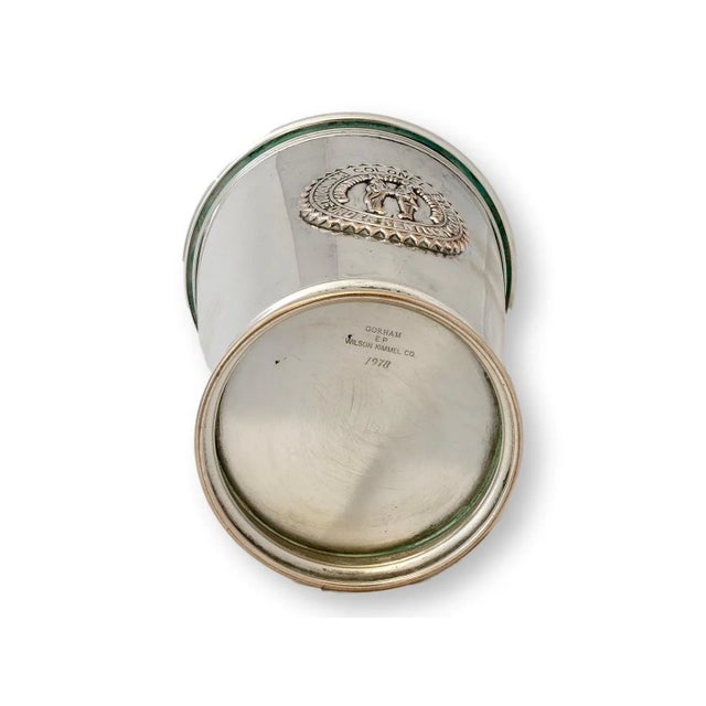 Awarded by the Governor of Kentucky, this silverplate julep cup bears the seal of the Honorable Order of Kentucky...