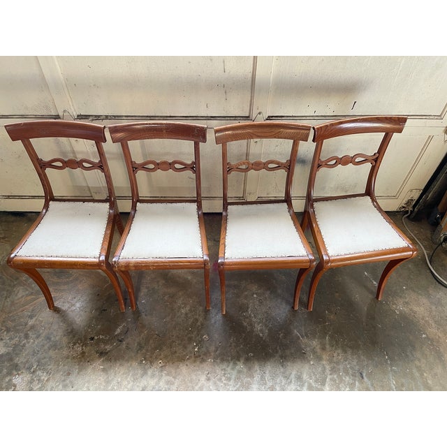 Mid-Century Modern Early 20th Century Swedish Biedermeier Side Chairs For Sale - Image 3 of 9