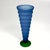 Navy Blue High '80s Frosted Blue & Green Ripply Glass Vase Curation - Group of 5 For Sale - Image 8 of 13