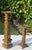 Vintage Brutalist Gilt Faux Bois Sculptural Candleholders, Graduated Pair For Sale - Image 4 of 12