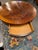 Ebony Vintage Burled Mahogany Drum Table For Sale - Image 8 of 10