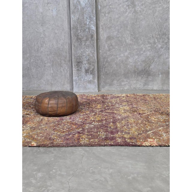 Textile Vintage Purple Moroccan Rug - 10.6 X 6.5 Ft For Sale - Image 7 of 9