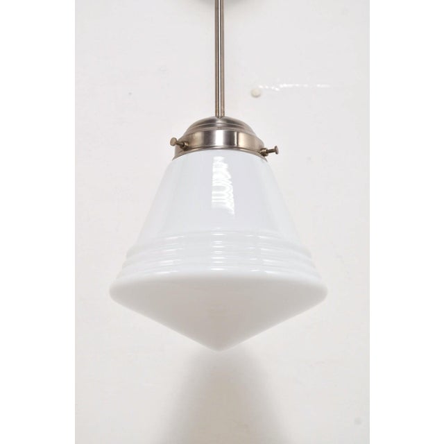 Metal Vintage Art Deco Style Pendant Lamp, 1970s For Sale - Image 7 of 8