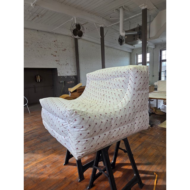 1980s Bespoke Vintage Giovanni Sforza Armless Chair or Loveseat For Sale - Image 12 of 12