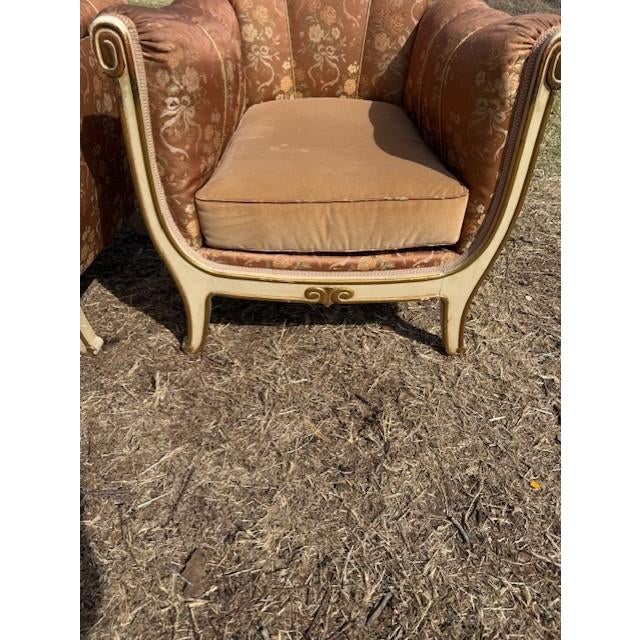 Classic 1940s French Art Deco Club Chairs - A Pair For Sale - Image 10 of 15