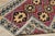 1970s Scandinavian Style Geometric Design Red Handmade Oushak Kilim Runner Rug For Sale - Image 10 of 12