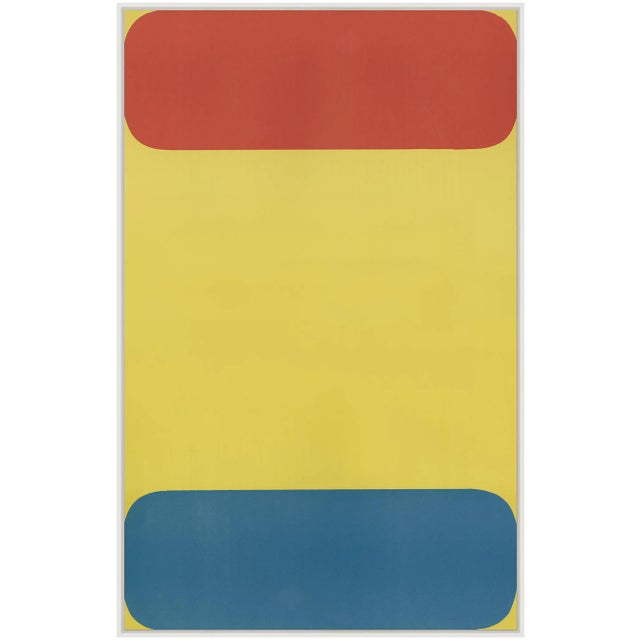 Color Blocks II Canvas - Hand Embellished Framed Art For Sale