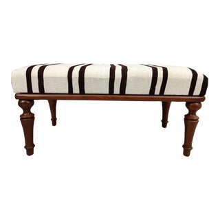 Handmade Kilim Upholstered Bench For Sale